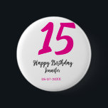 15:e födelsedagsefterfrågan - lägg till datumårste knapp<br><div class="desc">redigerbar design</div>