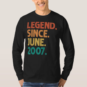 15:e födelsedagslätten sedan juni 2007 15 år gamma t shirt