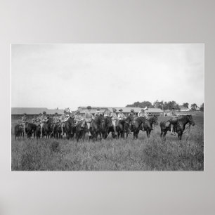 15:e USA Cavalry Band, tidigt 1900-talet Poster