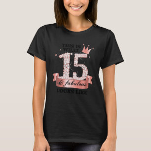 15 & Fantastisk I Rose Och Vit Party Grupp Candid T Shirt