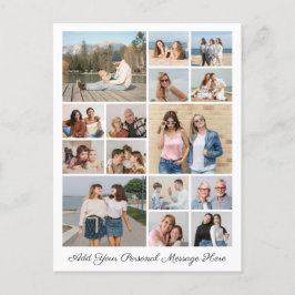 15 Fotos Kollage Lägg till din egen hälsning Vykort