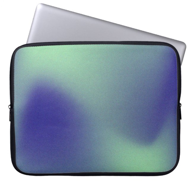 15-Inch Laptop Sleeve – Floral & Gradient Grain  (Framsidan)