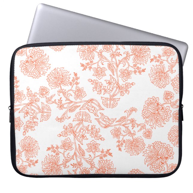 15-Inch Laptop Sleeve – Floral & Gradient Grain  (Framsidan)
