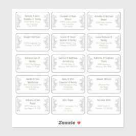 15 Individuell Bröllop Guest Namn Adress-fästare Klistermärken