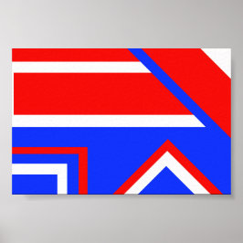 15 Justerbara färgrutor - bakgrund på en Poster