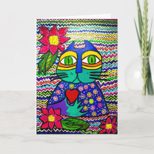 15 - Kisa katten Grattis-kort Kort