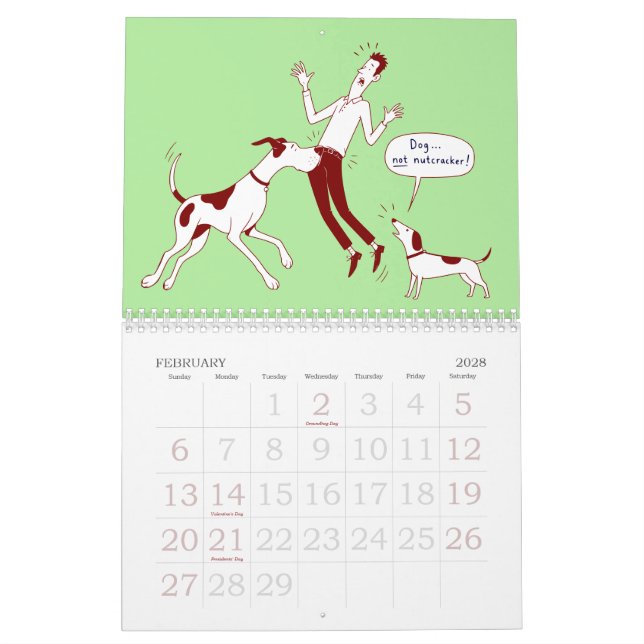 15 månaders Grand Danois kalender (Feb 2028)