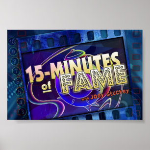 15 minuter av Fame-Logotypen Poster