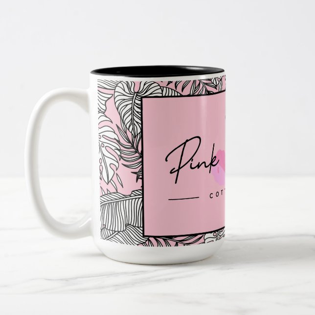 15 oz Flamingo Fläkt Mugg (Vänster)