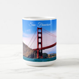 15 oz GOLDEN GRIND BRIDGE SAN FRANCISCO COFFEE MUG Kaffemugg