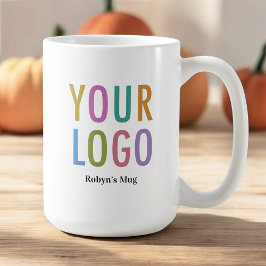 15 oz Logotyp Coffee Mugg för anställda i kampanje