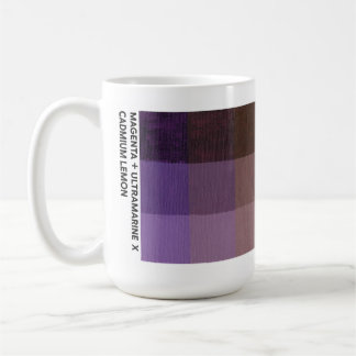 15 oz Magenta + Ultramarin x Kadmium Citron Mugg