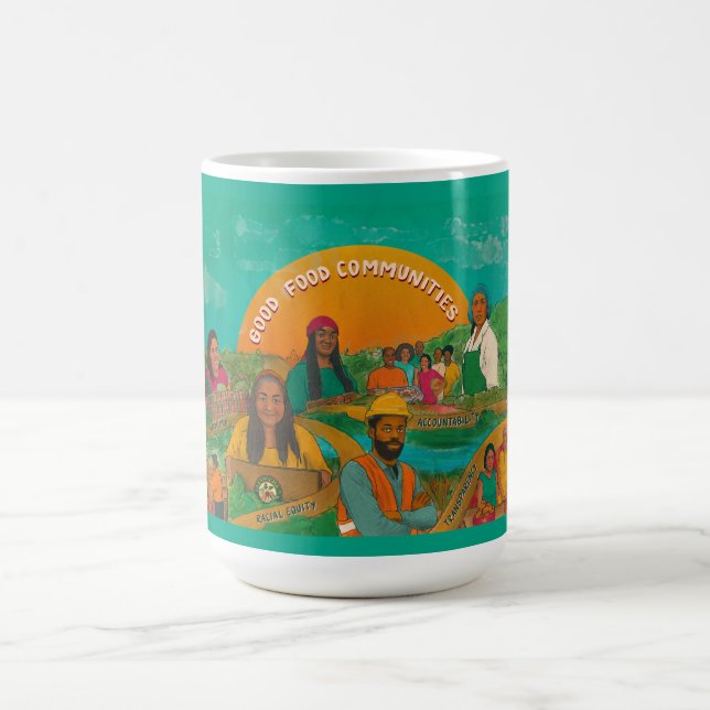15 oz Mugg: Bra Food Communities Kaffemugg (Center)