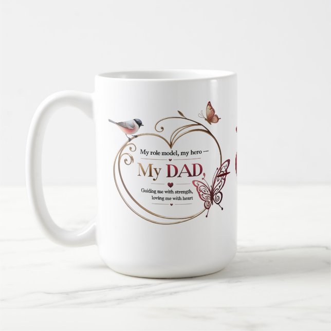 15 oz Personlig mugg med inspirationsoffert (Vänster)