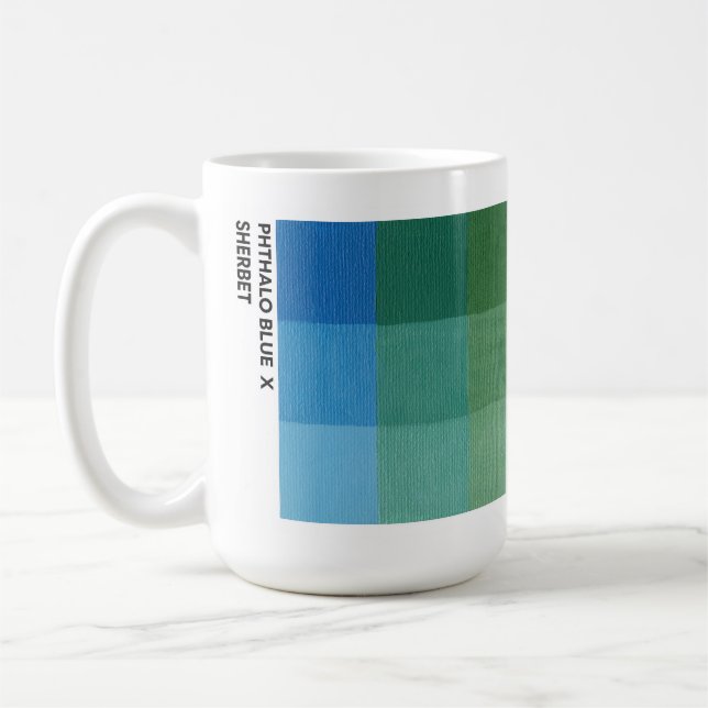 15 oz Phthalo Blue x Sherbet Mugg (Vänster)
