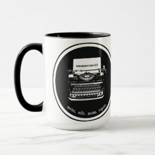 15 oz svart/svart mugg