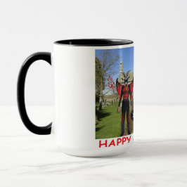 15 oz två ton mugg. get happy halloween djävulen mugg