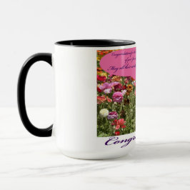 15 oz två tonar mugg. grattisar. okt/geni mugg