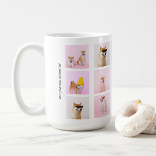 15 Personlig för Collage Roligt Photo Gift Anpassn Kaffemugg