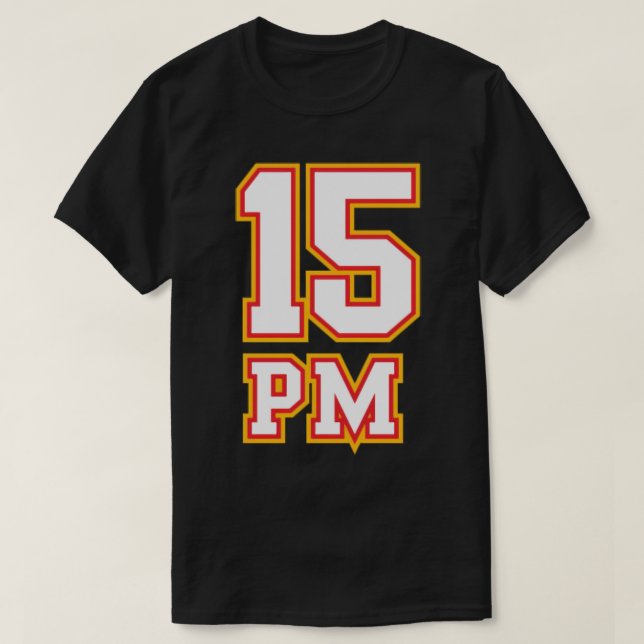 15 PM Player-nummer T Shirt (Design framsida)