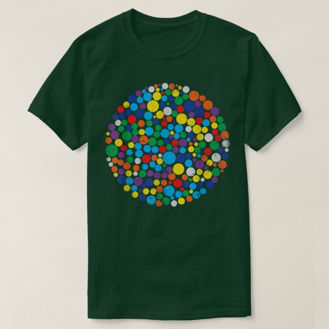 15 september Dot Day Multifärgad Rainbow Polk T Shirt (Design framsida)