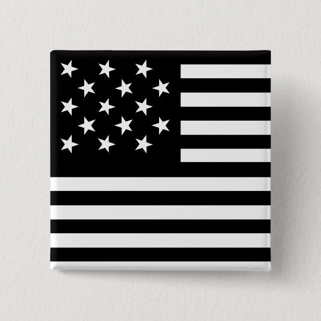 15 Stjärna Oss Flagga Knapp (Framsida)
