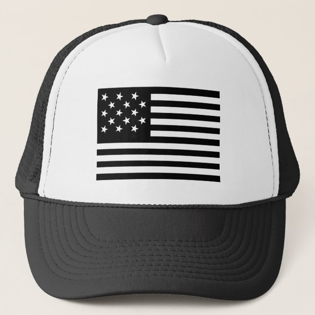 15-stjärniga USA-Flagga Truckerkeps (Framsida)