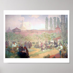 #15 Tryckning av bibeln Kralice i Ivancice Poster