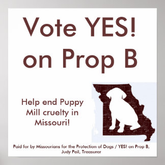 15-tums - JA! på Prop B-Poster Poster