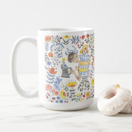 15-tums Oz Blommar Brew Mugg