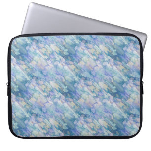 15-tums snygg Pastel Blue & Rosa Laptop sleeve