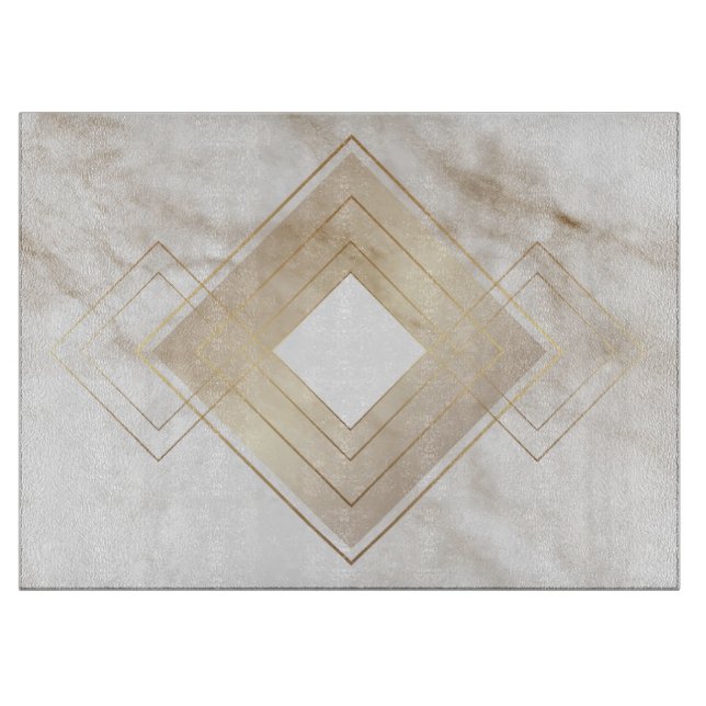 15-tums x 11-tums Elegant marmorerat glasskärmar (Framsidan)