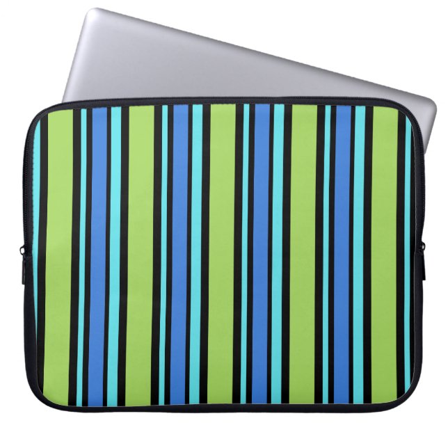 15-tumsskärm Laptop sleeve: Dekstol Rand Mönster Fodral (Framsidan)