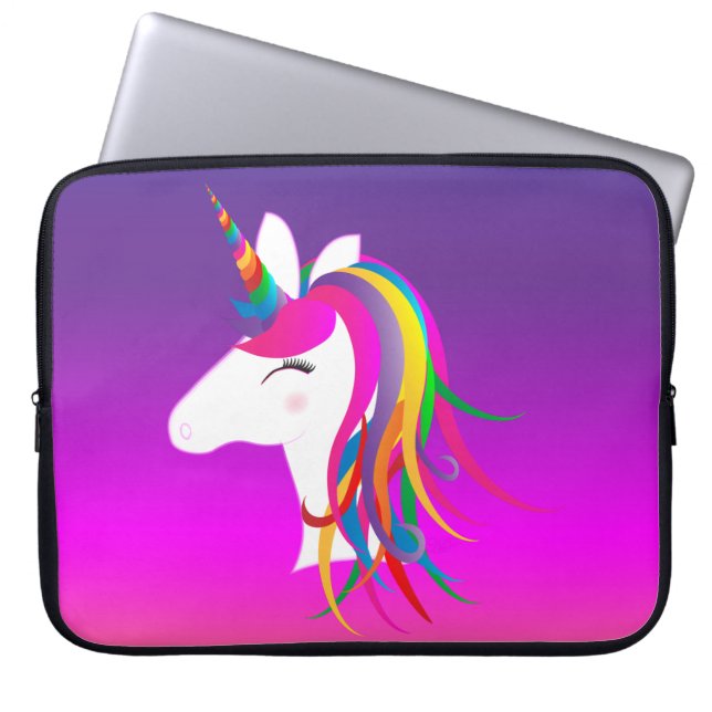 15" UnicornNeoprenelaptop sleeve (Framsidan)