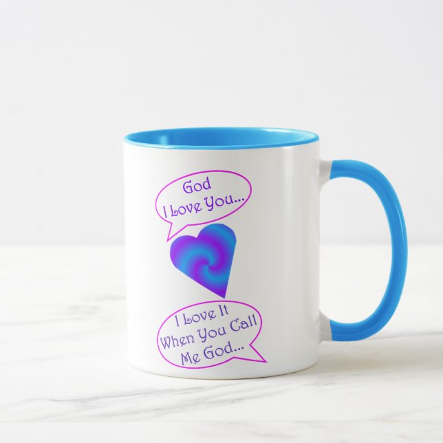 15 uns gudmugg, blåttklippning mugg (Höger)