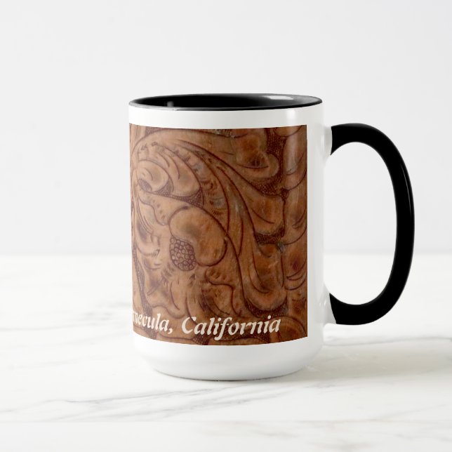 15 uns muggRancho Del Vinedos Temecula CA läder Mugg (Höger)