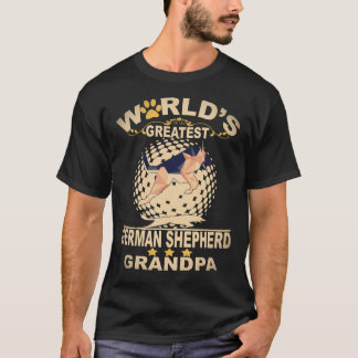 15 Världens Bästa Tyska Shepherd Farfar Tysk T Shirt
