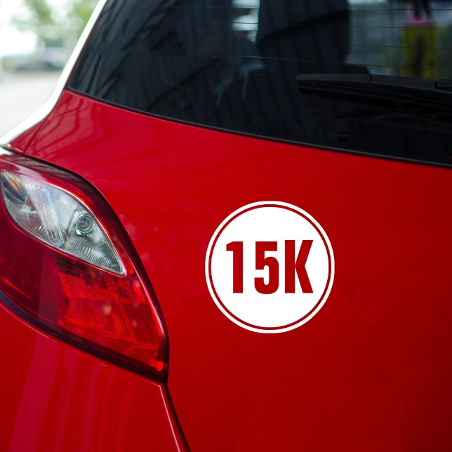 15K Maraton Runt Klistermärke (Skapare uppladdad)