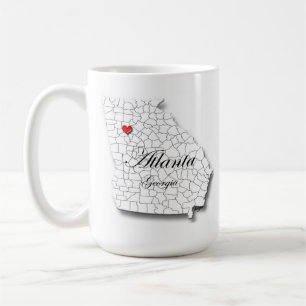 15oz Atlanta Mugg, Atlanta Mugg, Atlanta Coffee Mu Kaffemugg