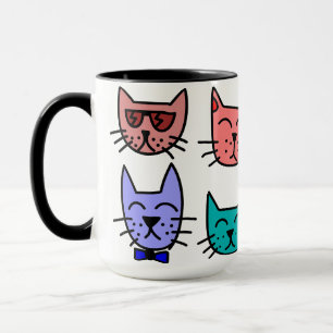 15oz Combo Anpassningsbar Kattunge Mugg by Zazz_it