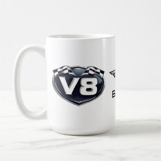 15oz Kaffe Mugg V8 Logotyp & Horse Vingar