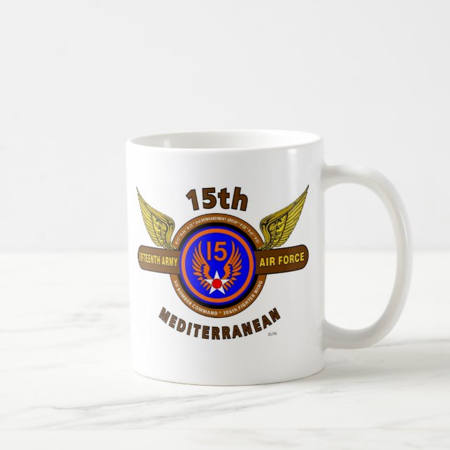 15TH ARMÉFLYGVAPEN "ARMÉLUFTKÅR" WW II KAFFEMUGG (Höger)