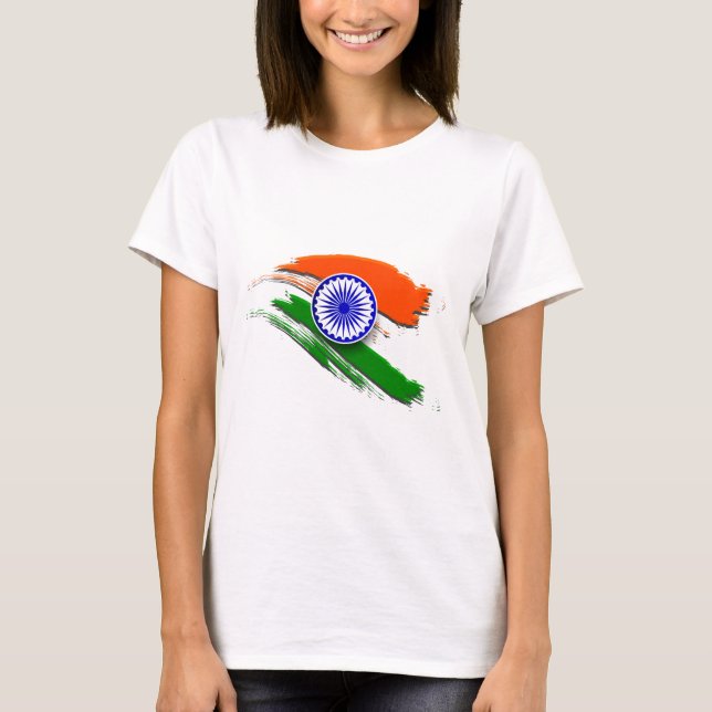 15th Augusti independence day Indien T Shirt (Framsida)
