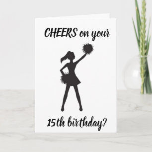 **15th BIRTHDAY** CHEERS TILL DIG!!!! Kort