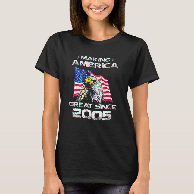 15th Birthday Usa Flag Making America Great Since  T Shirt (Framsida)