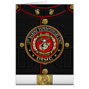 15th Marin- expeditions- enhet (15th MEU) [3D] Hälsningskort