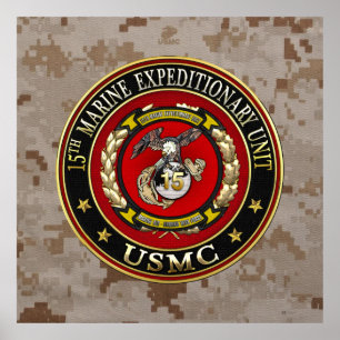 15th Marin- expeditions- enhet (15th MEU) [3D] Poster