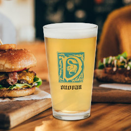 1600-talet ger mytiska besättningar dekorativt kap glaskopp