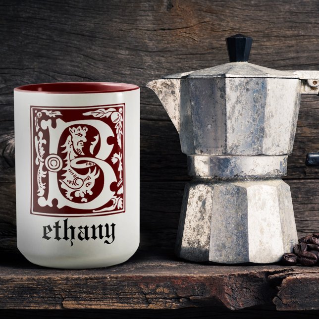 1600-talet ger mytiska besättningar dekorativt kap mugg (Skapare uppladdad)