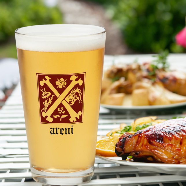 1600-talet ger mytiska kräkningar dekorativt kapit glaskopp (Skapare uppladdad)